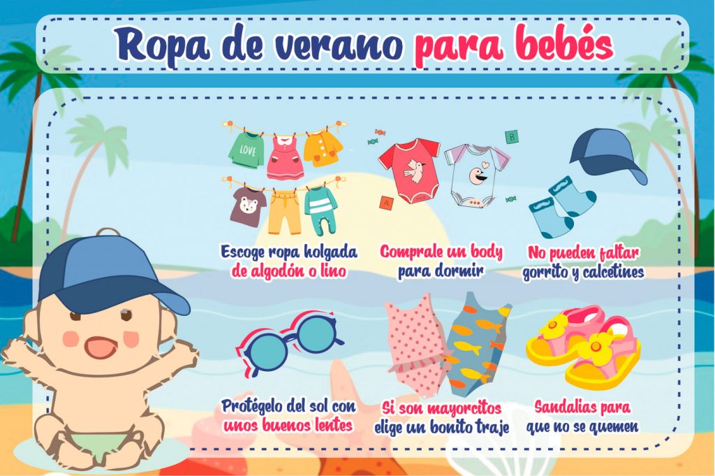 Ropa de Verano para bebé - infografía