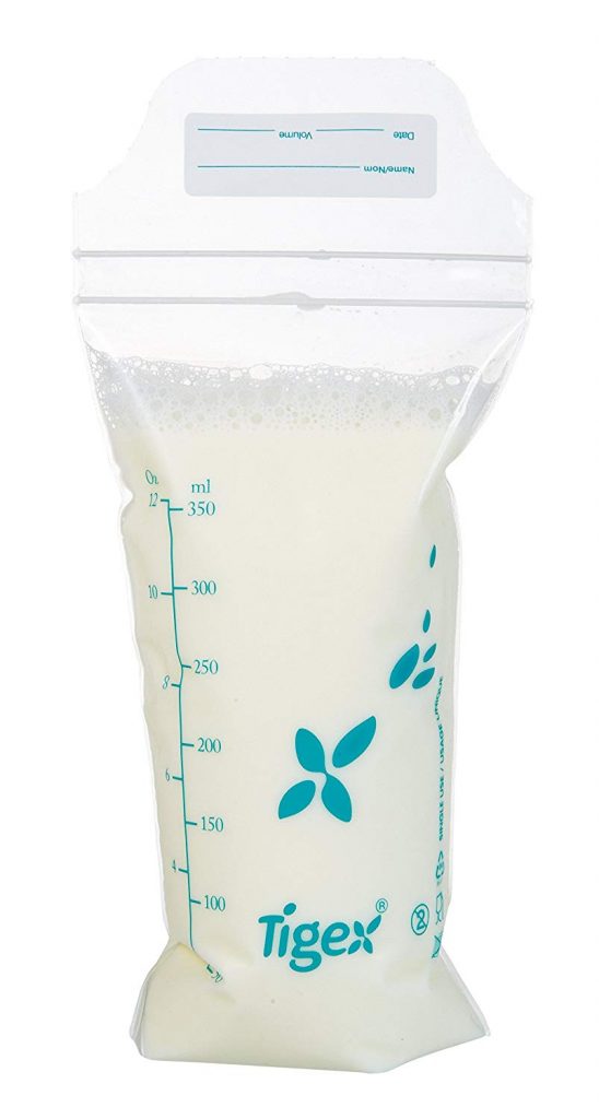  Bolsas para leche materca Tigex - cómo almacenar la leche materna
