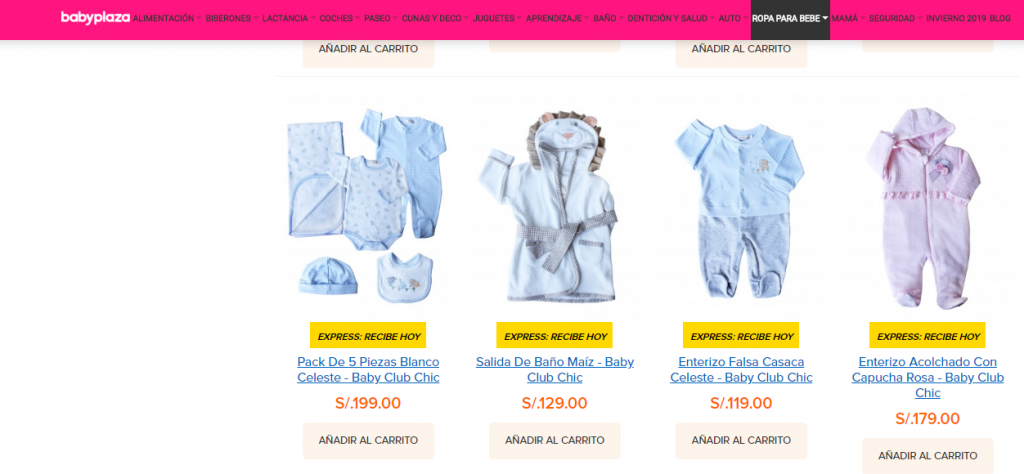 ropa para bebé
Ropa de bebé