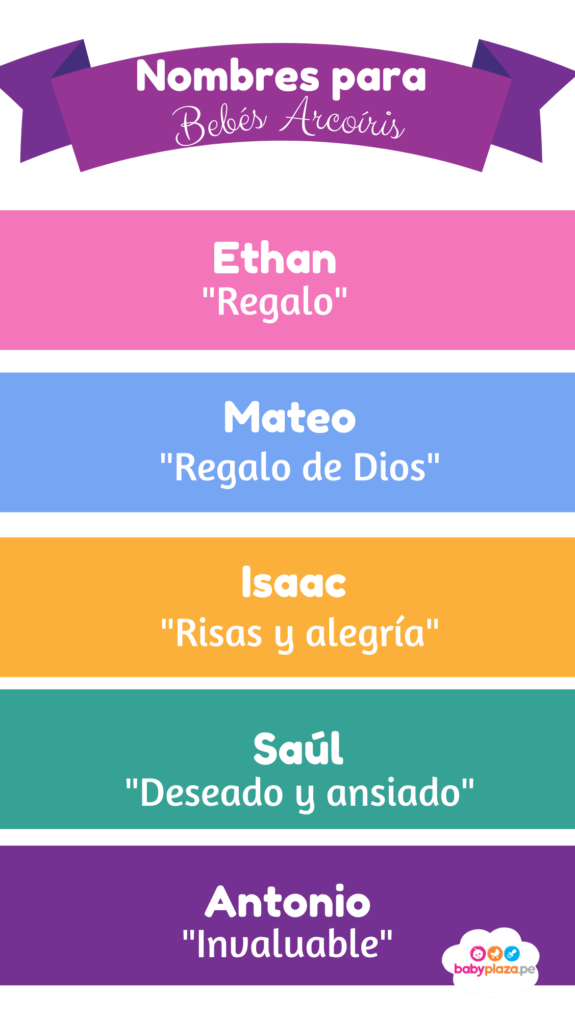nombres para bebés arcoiris